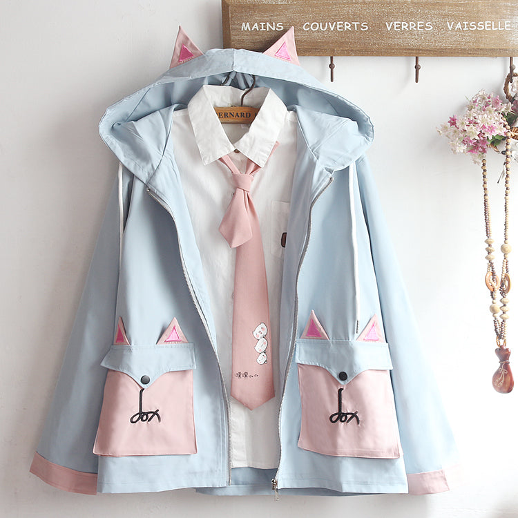 Japanese Cat Ear Hoodie Jacket AD12174