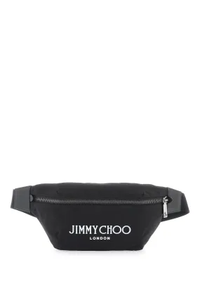 JIMMY CHOO Men's Black Belt Bag for FW23