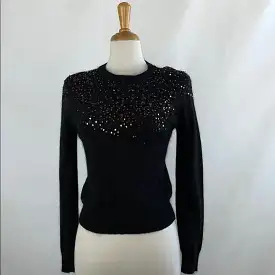 Kaos Black Beaded Sweater