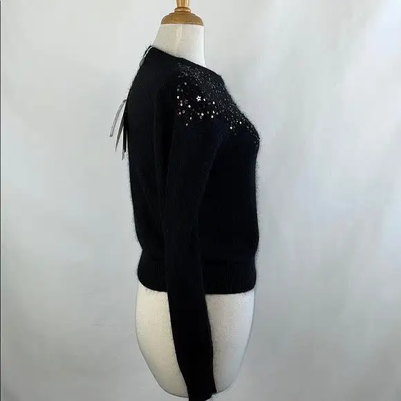 Kaos Black Beaded Sweater