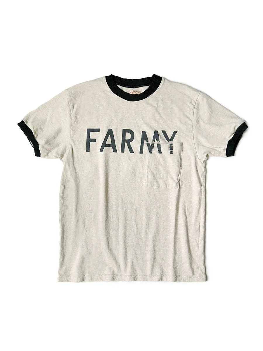 Kapital 18.5/-Tenjiku Ringer Pocket T-shirt (FARMY) Tee