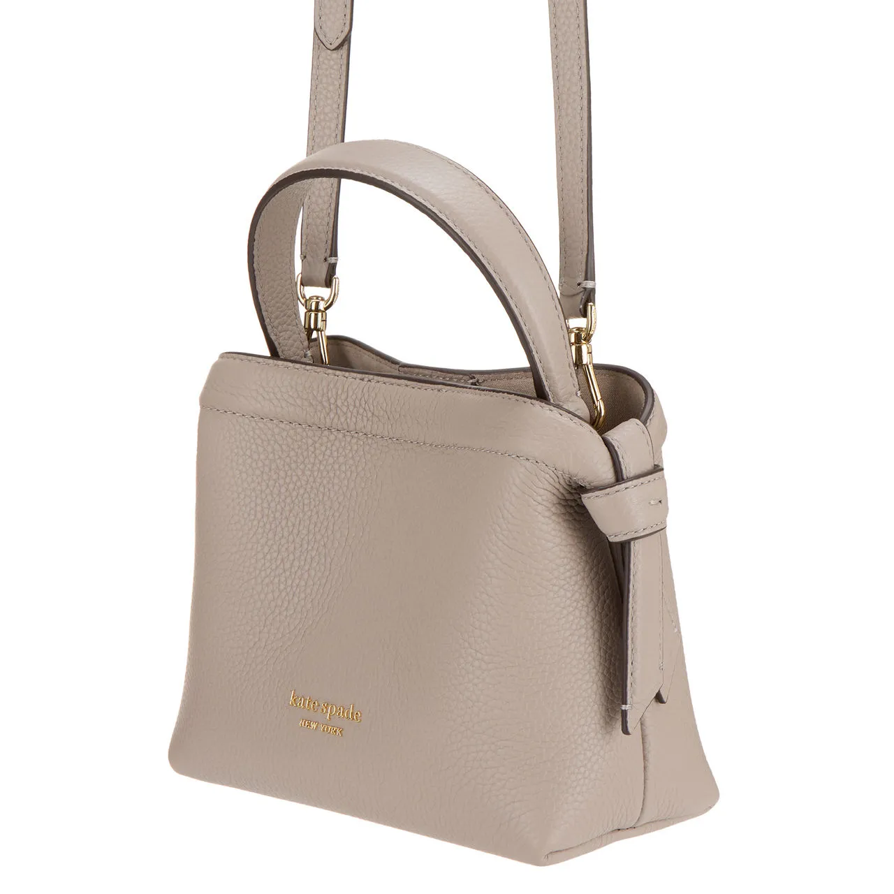 KATE SPADE NEW YORK Knott Mini Leather Crossbody Bag - Warm Taupe