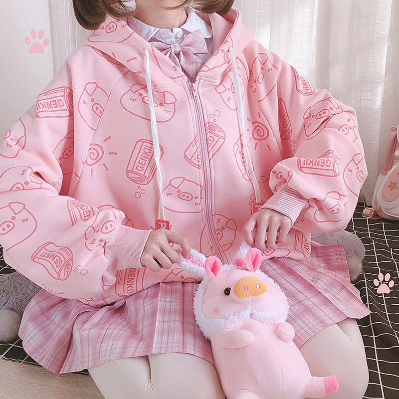 Kawaii Piggy Coat AD210001