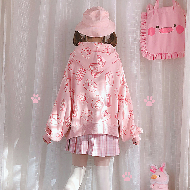 Kawaii Piggy Coat AD210001