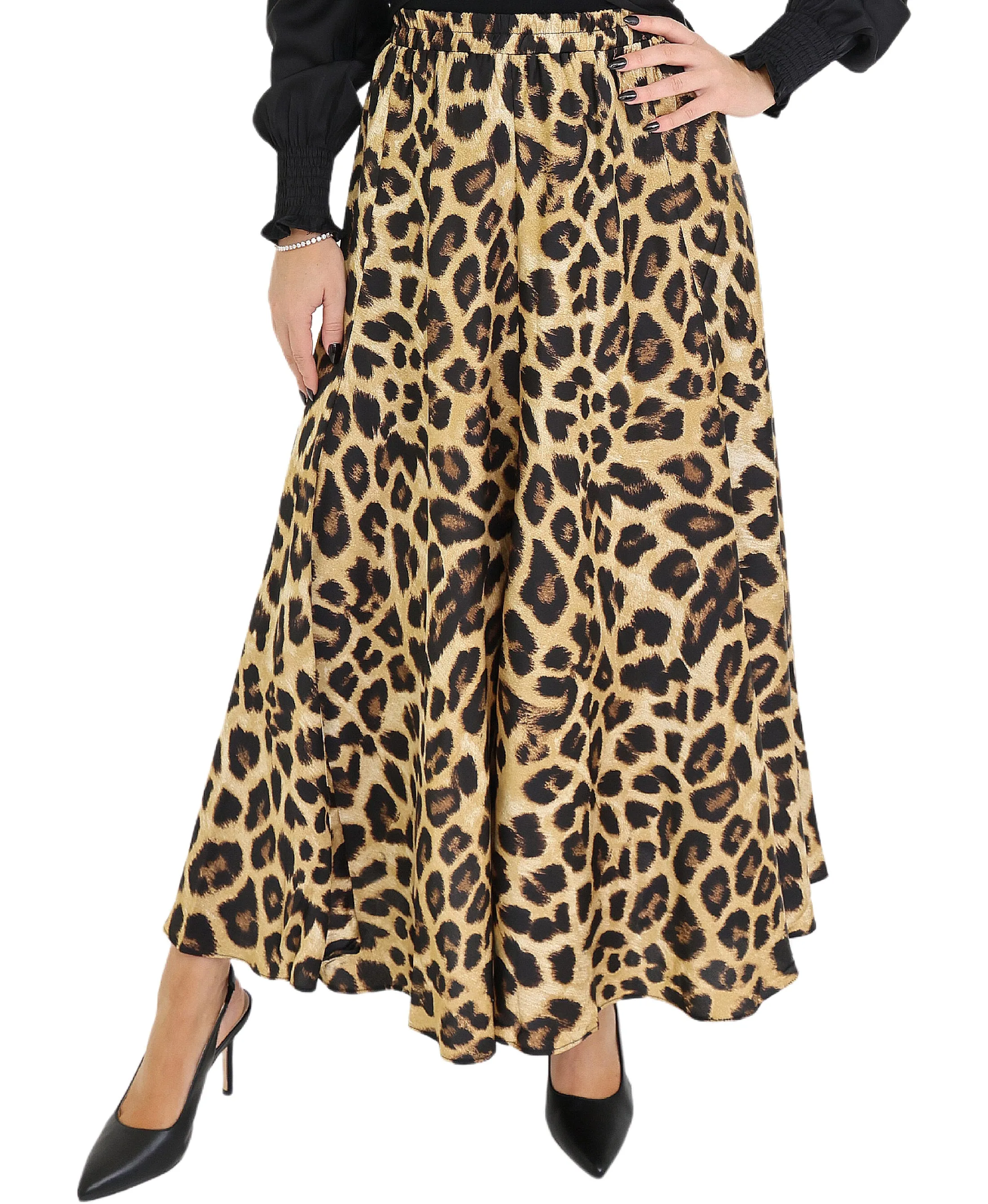 Leopard Print Maxi Skirt