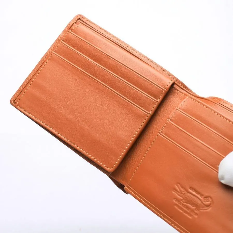 Light Brown Real Crocodile Stomach Skin Trifold Wallets