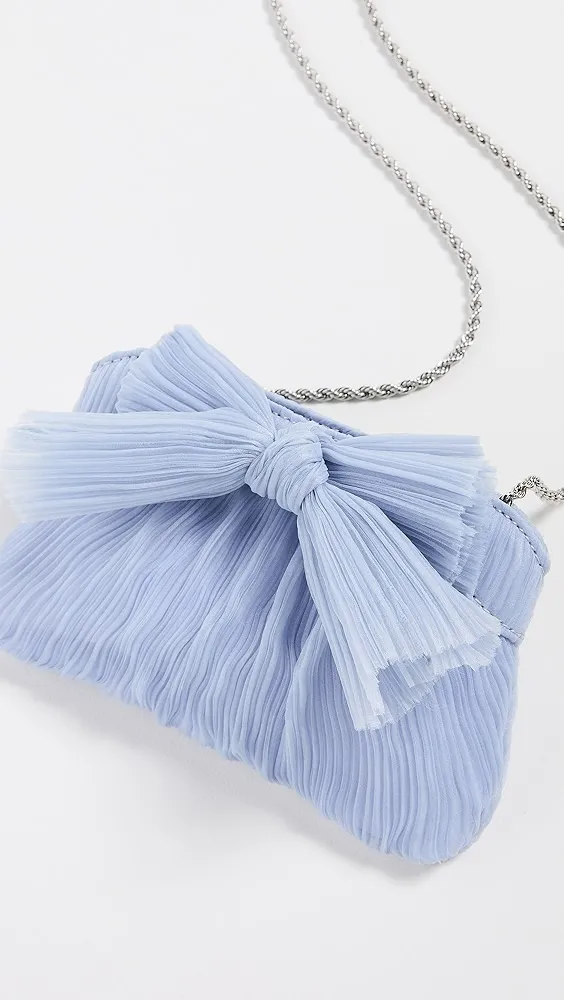 Loeffler Randall   Rochelle Mini Pleated Pleated Clutch with Bow 