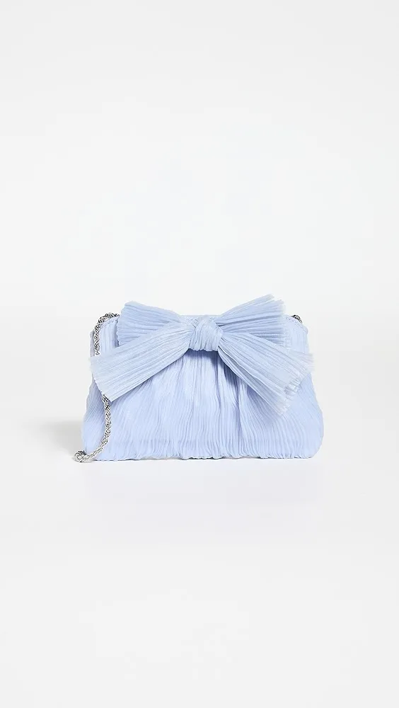 Loeffler Randall   Rochelle Mini Pleated Pleated Clutch with Bow 