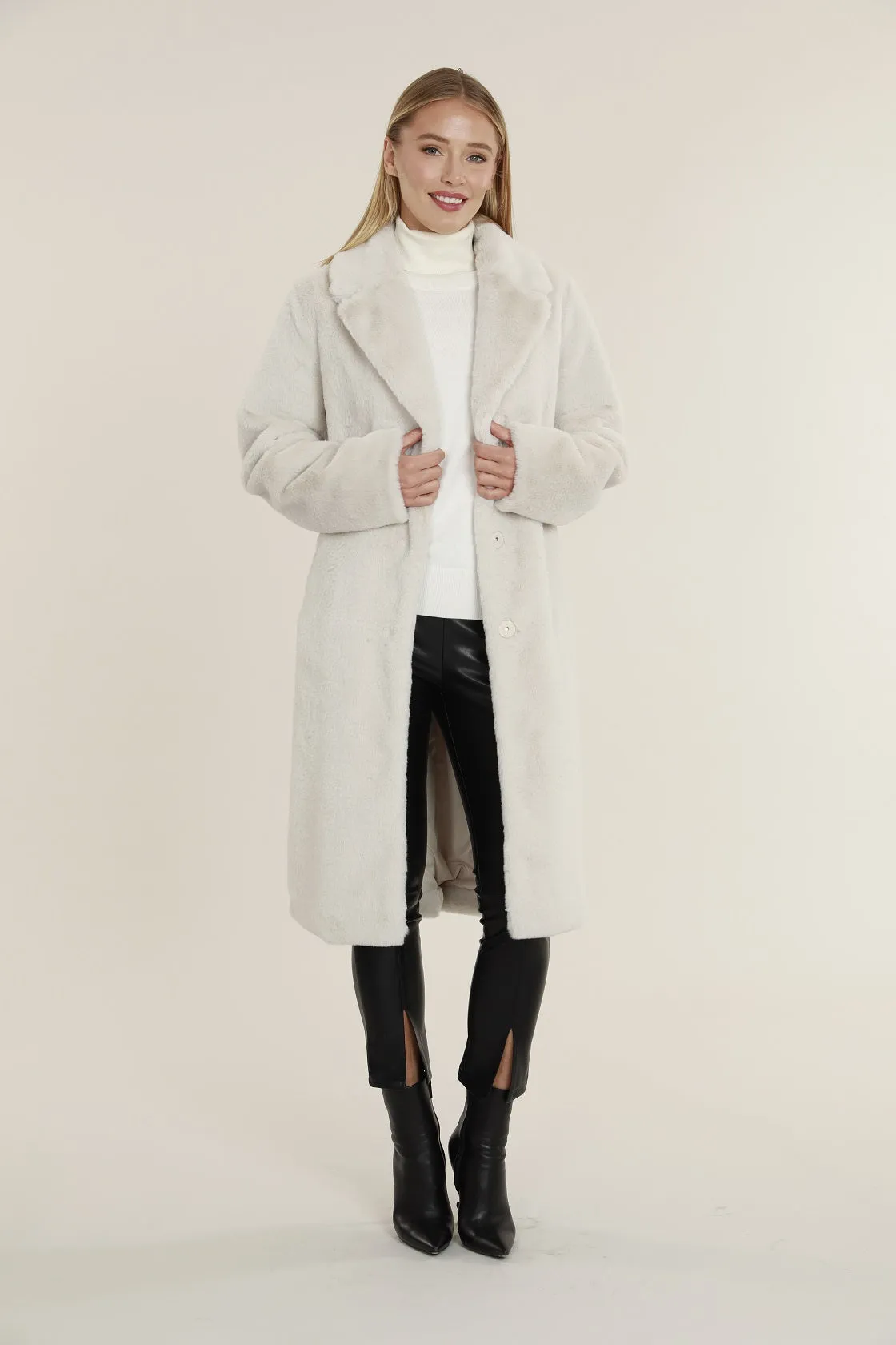 Long Faux Fur Coat