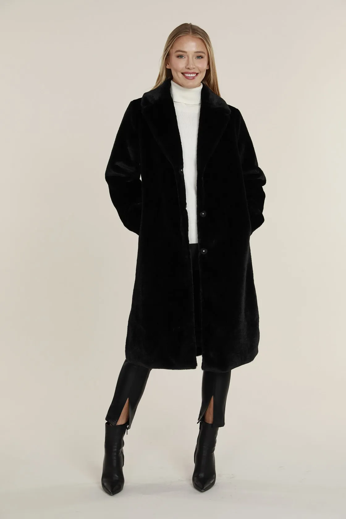 Long Faux Fur Coat