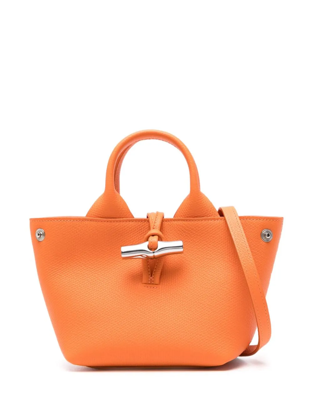 Longchamp small Le Roseau tote bag - Orange