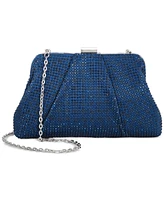 Macy's I.n.c. International Concepts Pleated Satin Crystal Medium Clutch, Created for Macy's