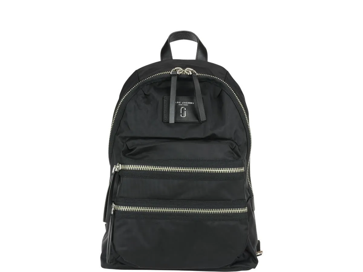 Marc Jacobs Logo Patch Zip-Up Backpack