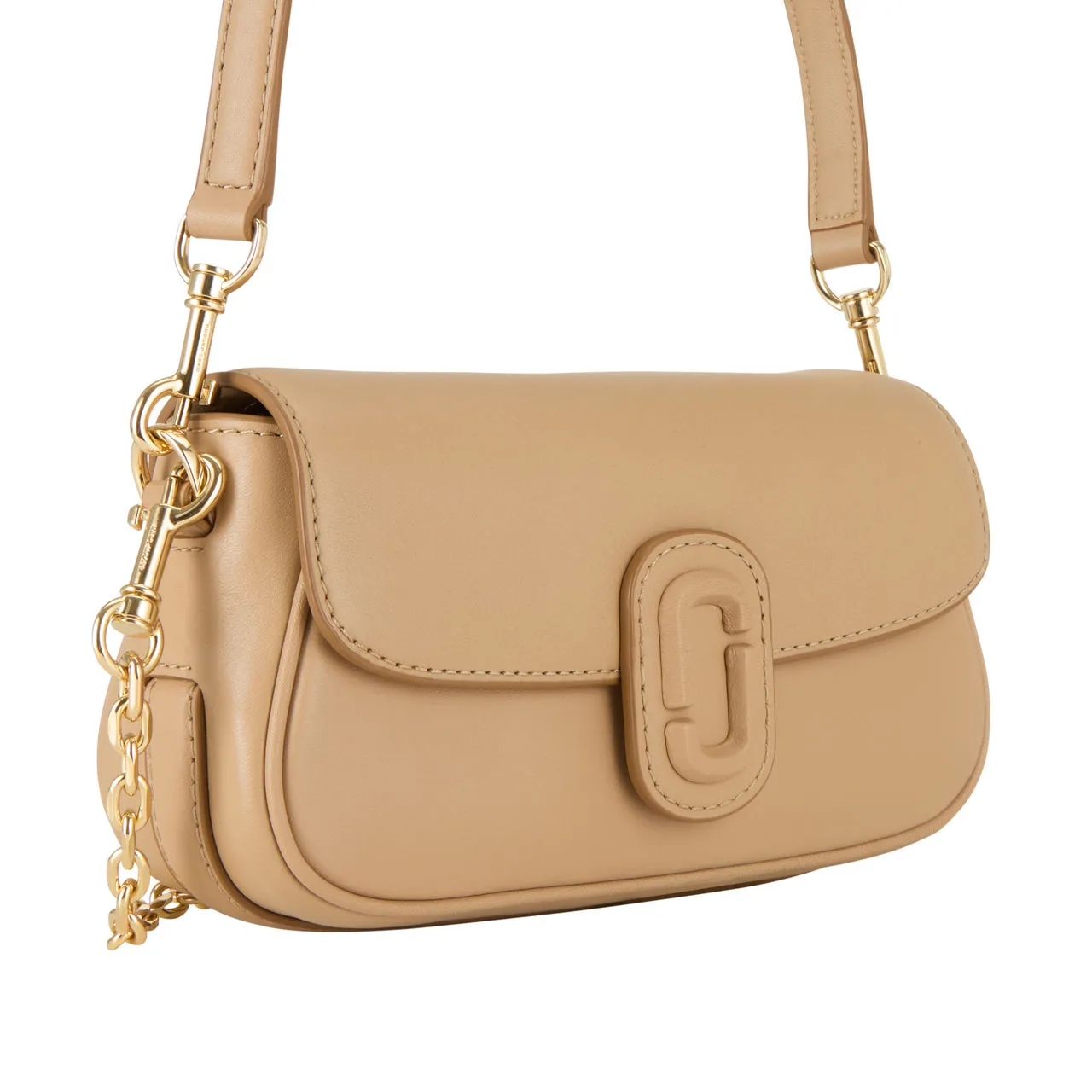 MARC JACOBS The Clover Shoulder Bag - Camel