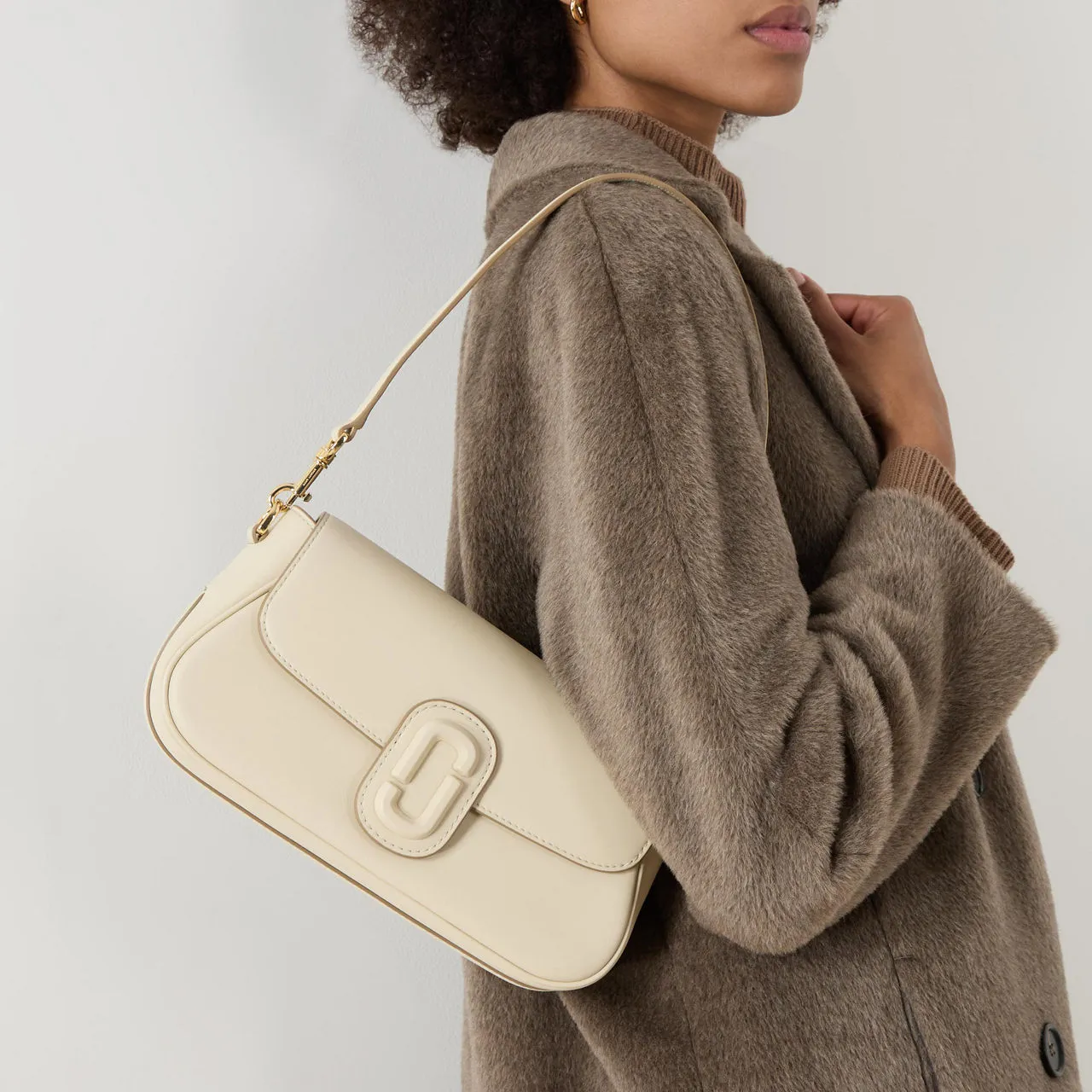 MARC JACOBS The Large Clover Shoulder Bag - Cloud White