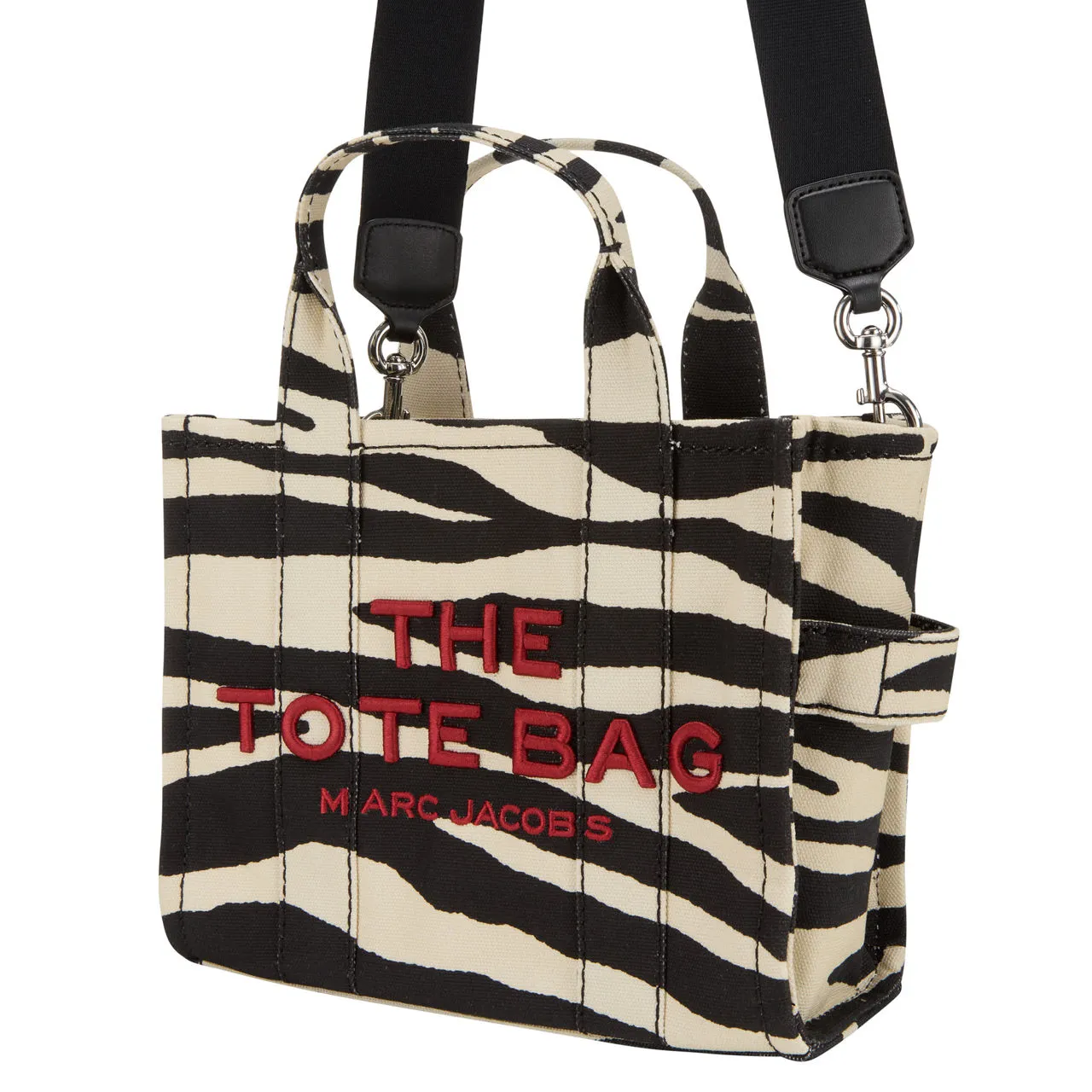 MARC JACOBS The Zebra Small Tote Bag - Black White