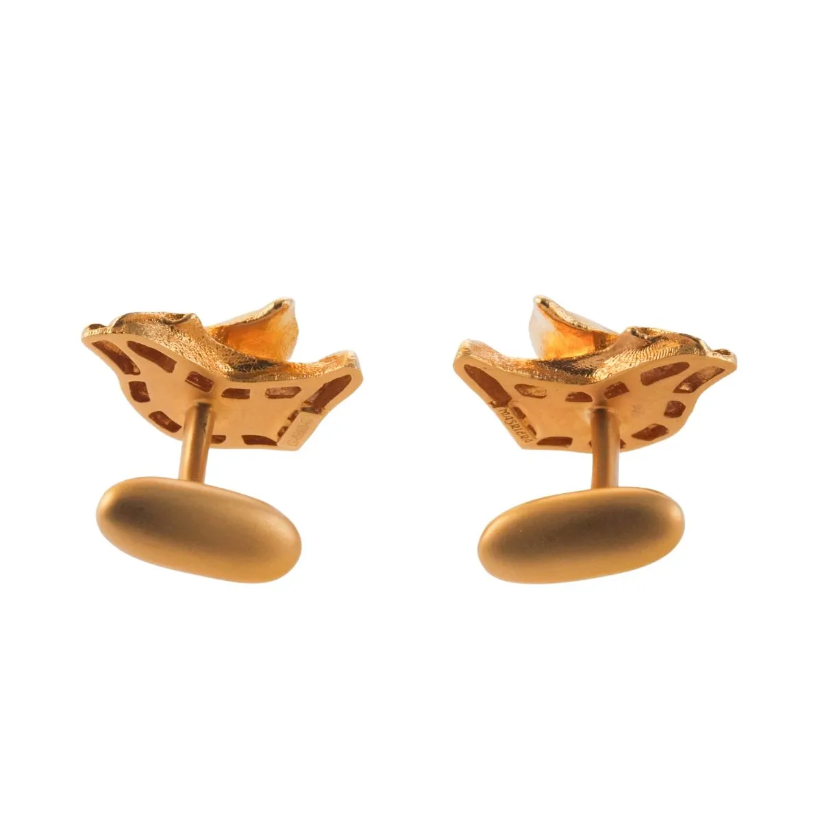 Masriera Gold Labrador Dog Cufflinks