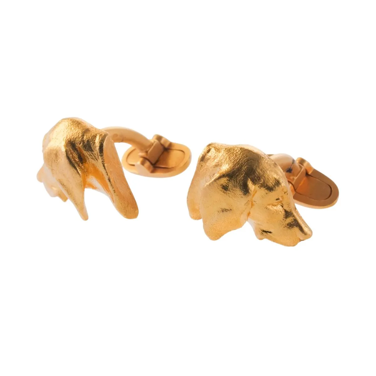 Masriera Gold Labrador Dog Cufflinks