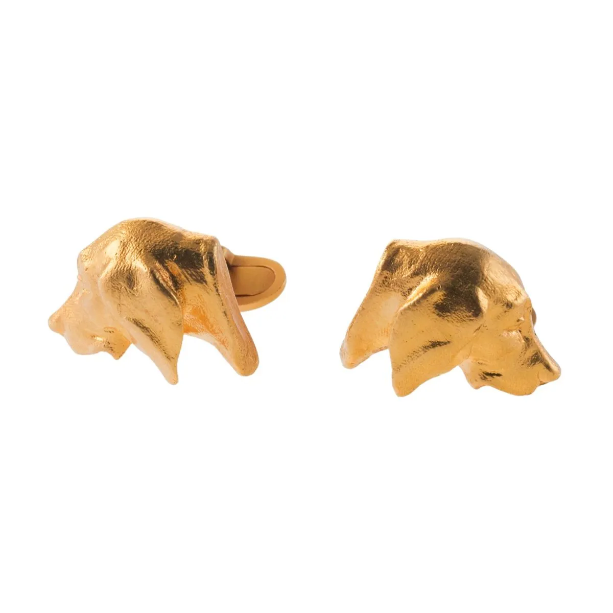 Masriera Gold Labrador Dog Cufflinks