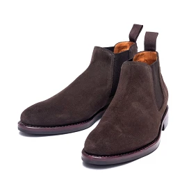 Men's Chelsea Boots / Dark Brown Suede 98411