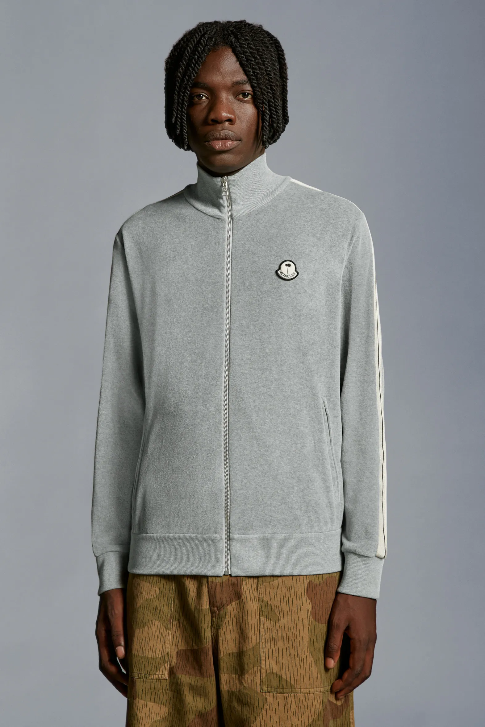 MONCLER  |Chenille Zip-Up Sweatshirt