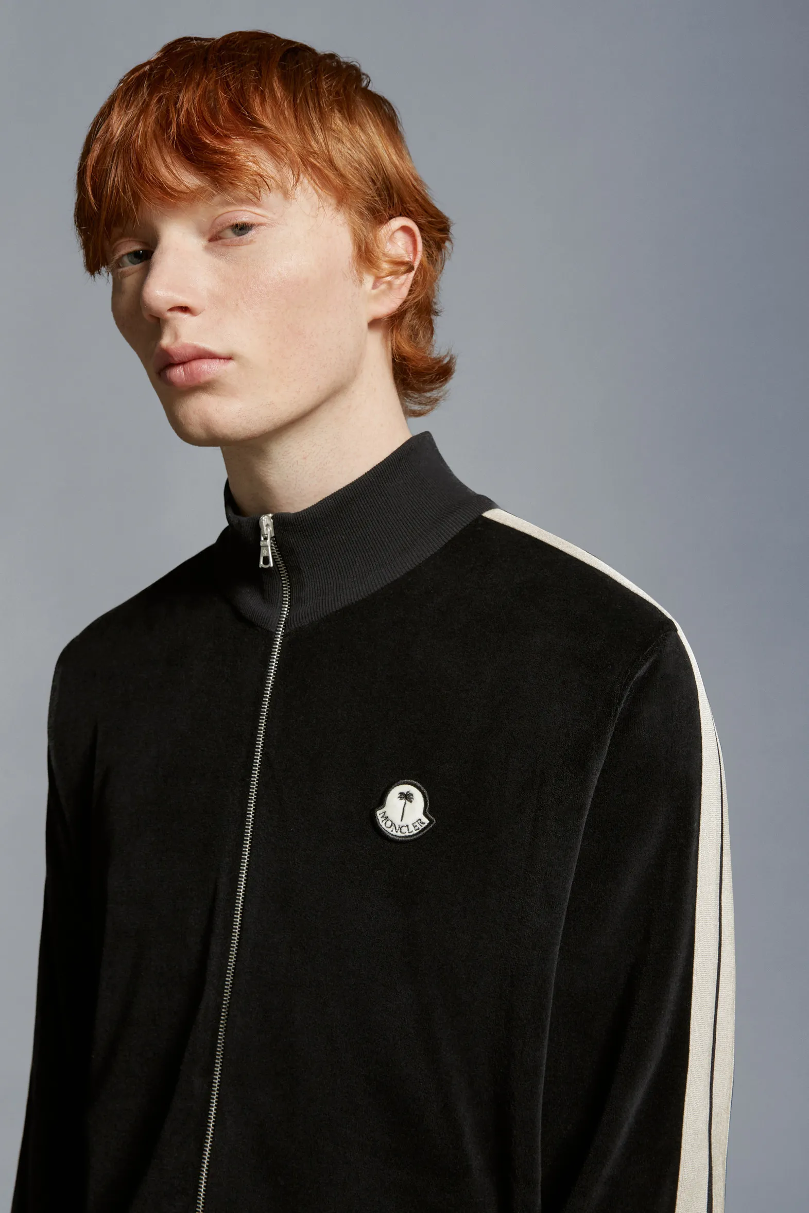 MONCLER  |Chenille Zip-Up Sweatshirt