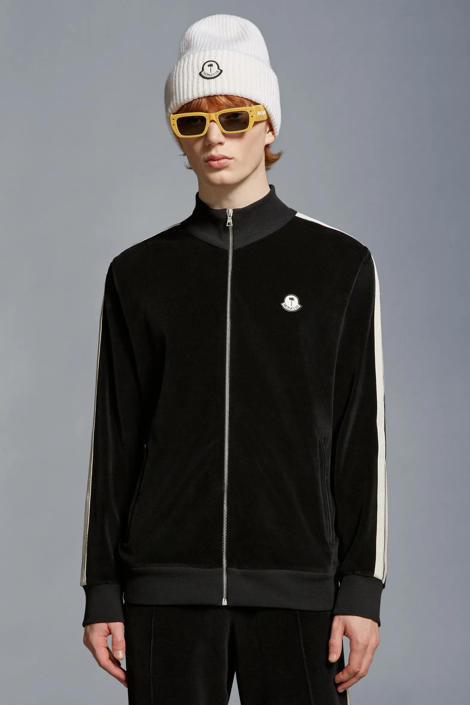 MONCLER  |Chenille Zip-Up Sweatshirt