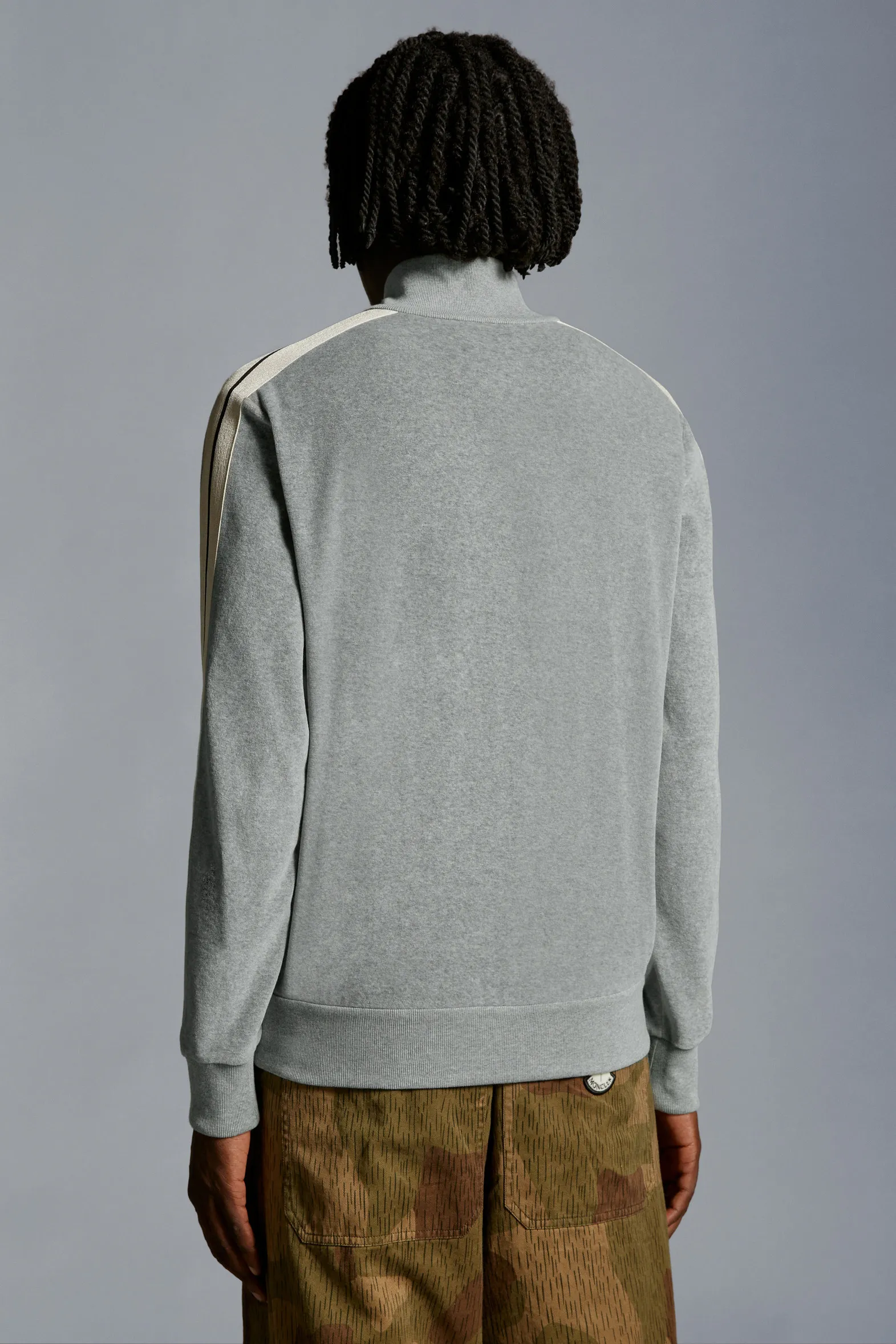 MONCLER  |Chenille Zip-Up Sweatshirt