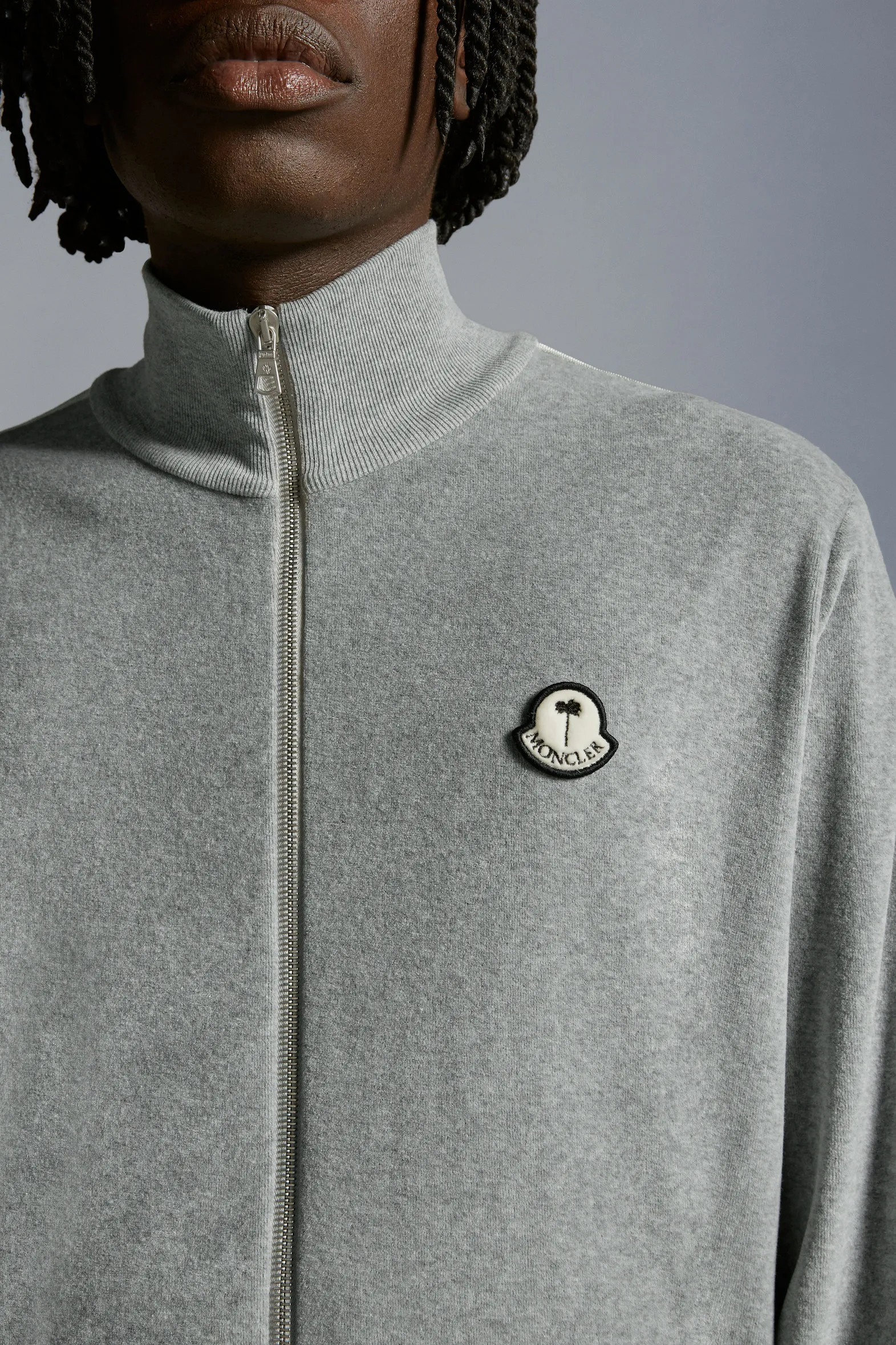 MONCLER  |Chenille Zip-Up Sweatshirt