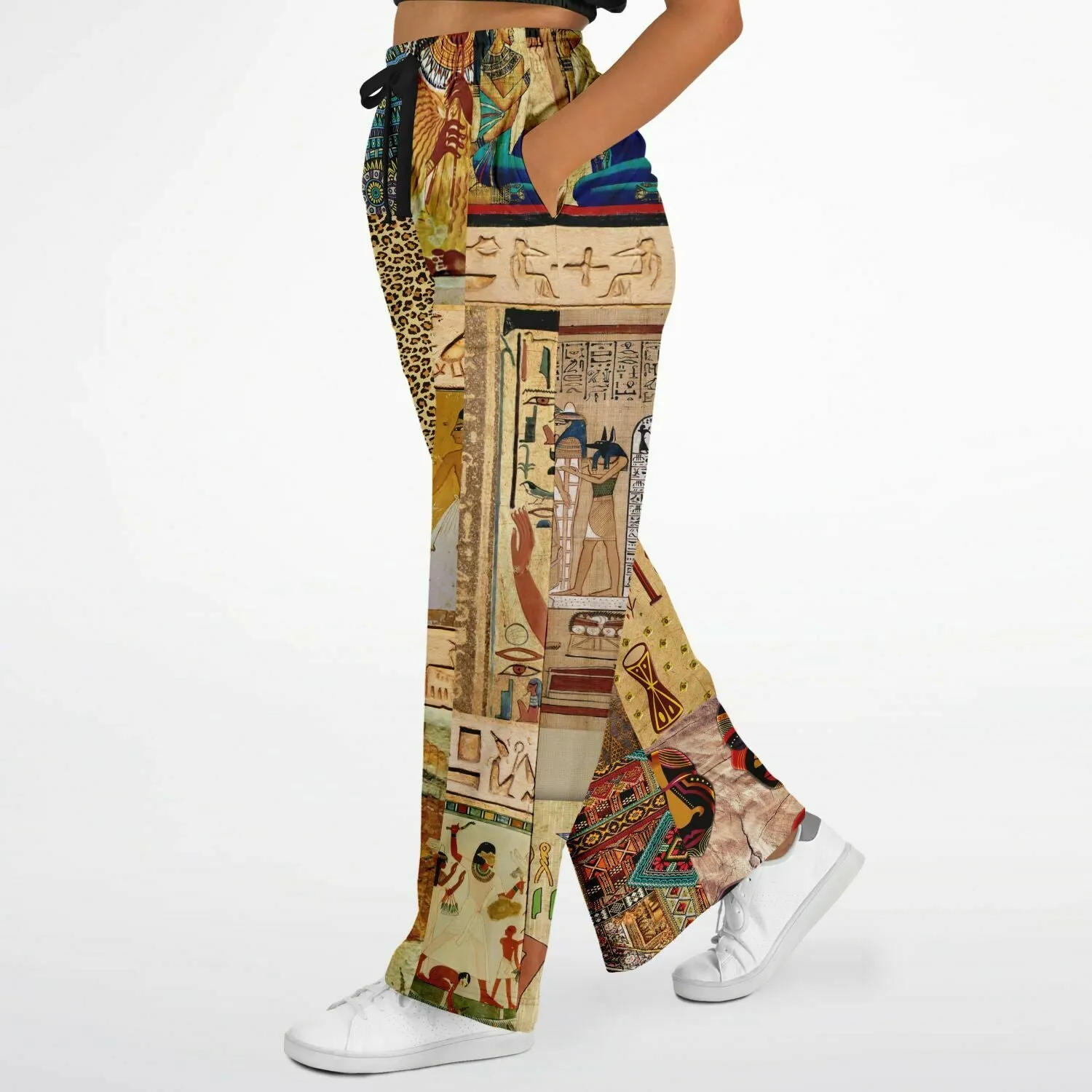 Mother Lode African Print Eco-Poly Stretchy Phat Bellbottoms