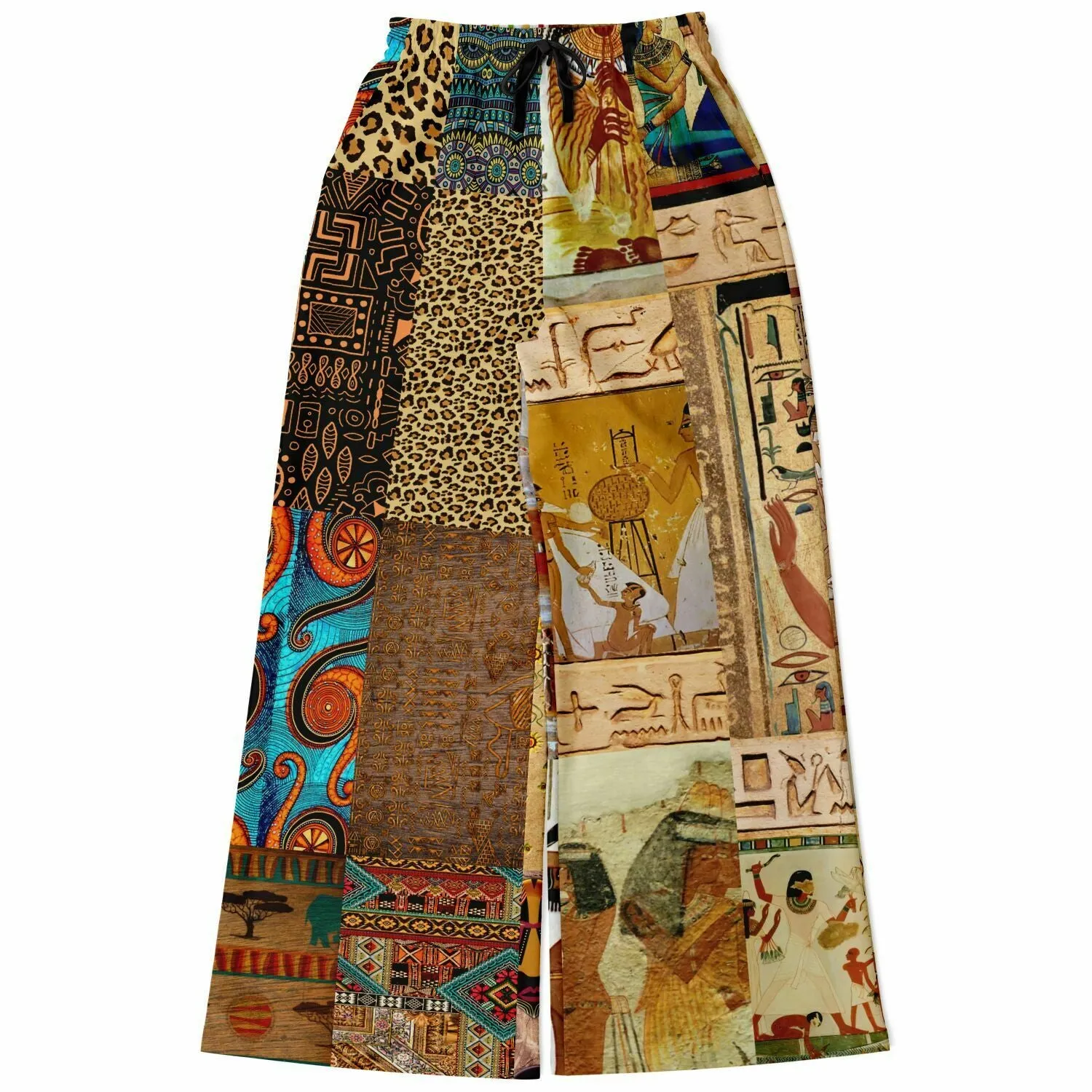 Mother Lode African Print Eco-Poly Stretchy Phat Bellbottoms