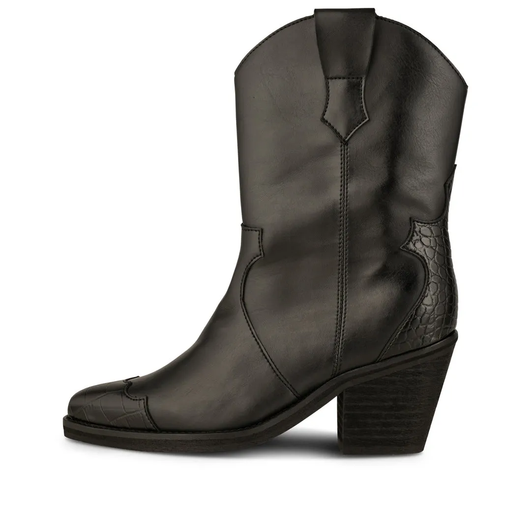 Nancy Western Boot Black