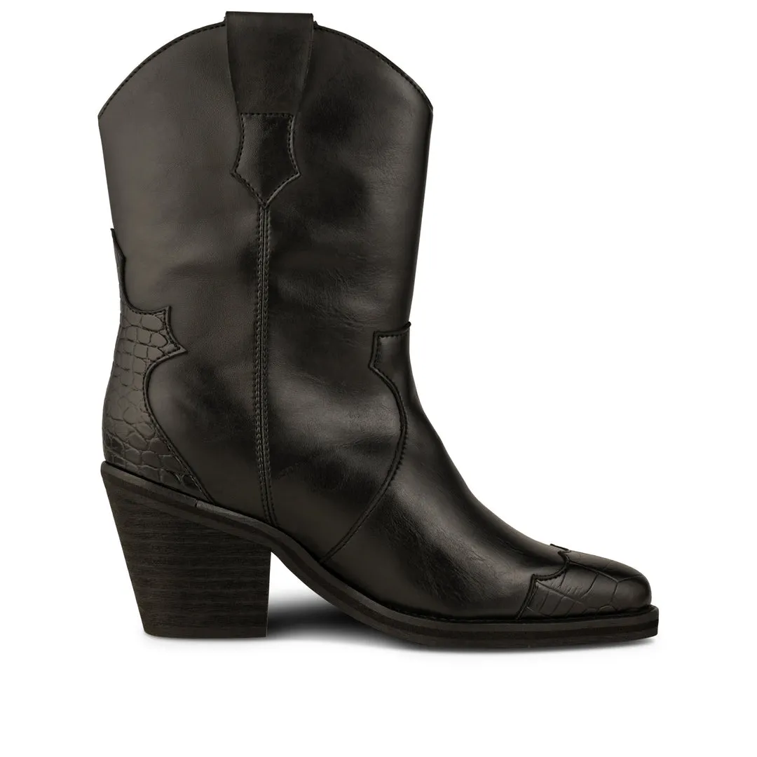 Nancy Western Boot Black