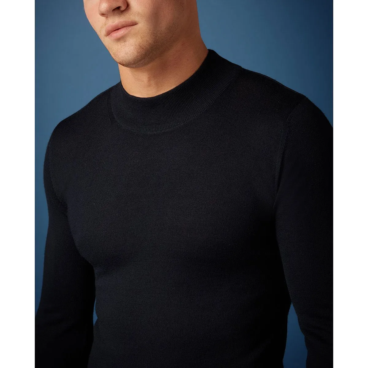 Navy Turtle Neck Sweater