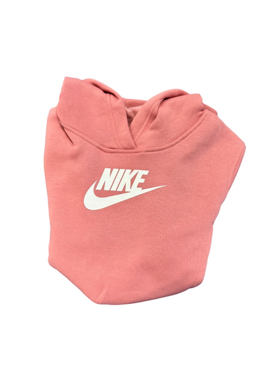 NIKE JUNIOR SPORTSWEAR CLUB PINK CROP HOODIE