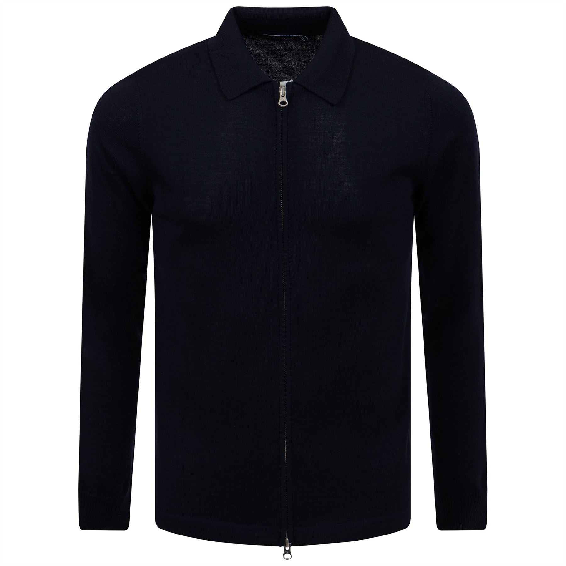 Nyle Merino Zip Cardigan JL Navy - SS23