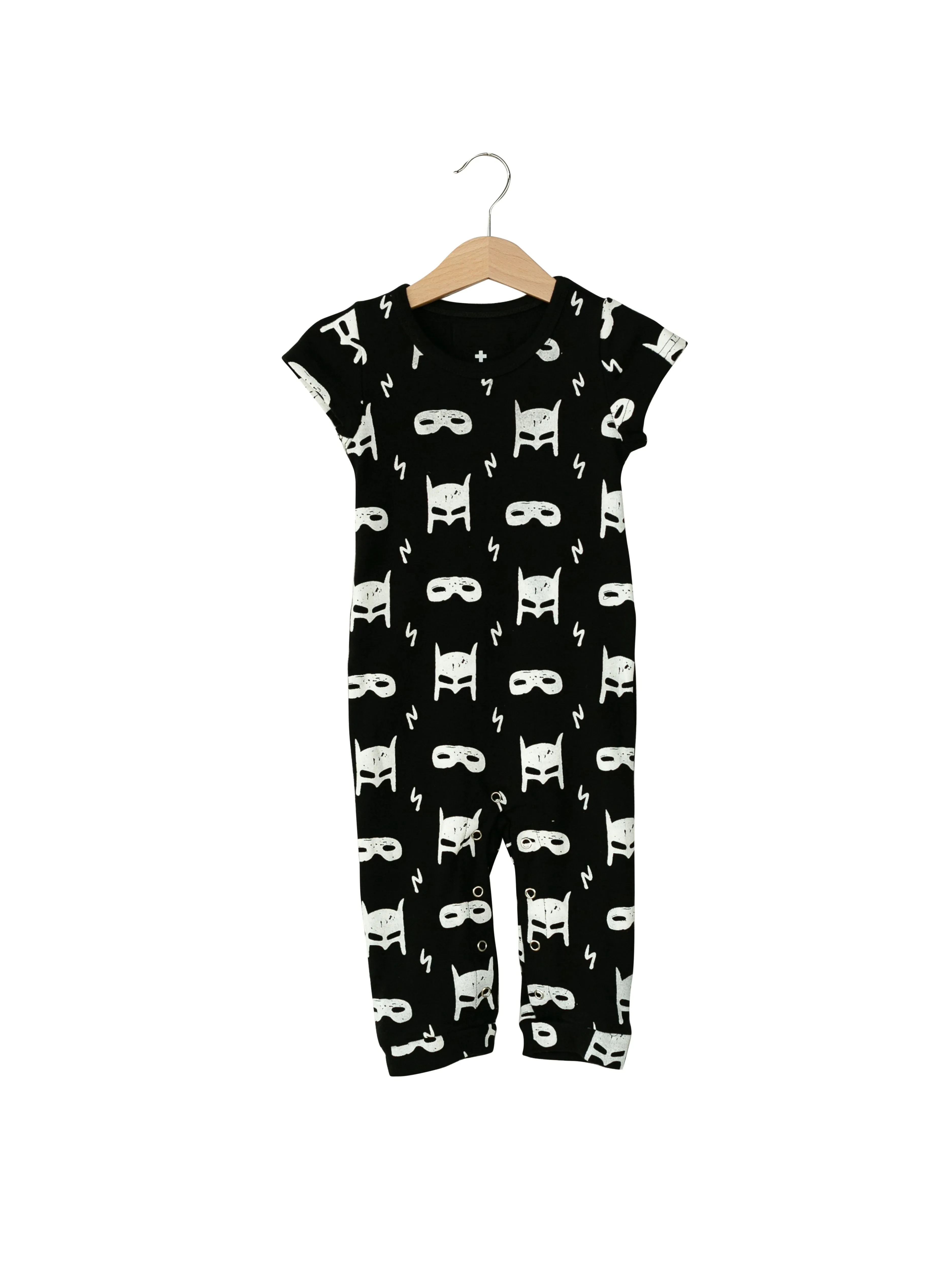 Organic Short Sleeve Jumpsuit with Explorer Back -  Prints