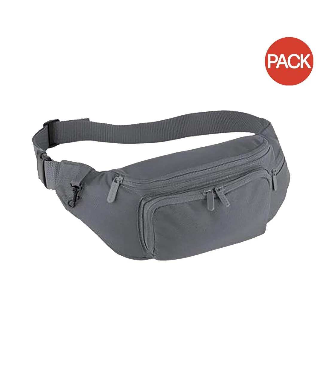 Pack of 2  Belt bag 2 litres  graphite grey Quadra