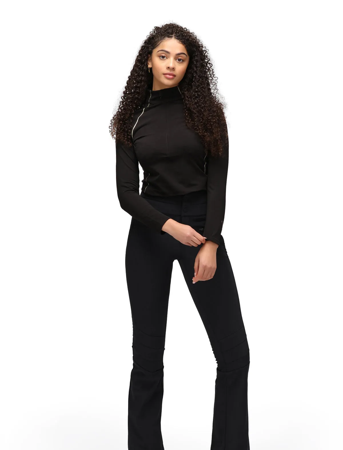 Perfect Moment Aurora Flare Race Ski Pant in Black