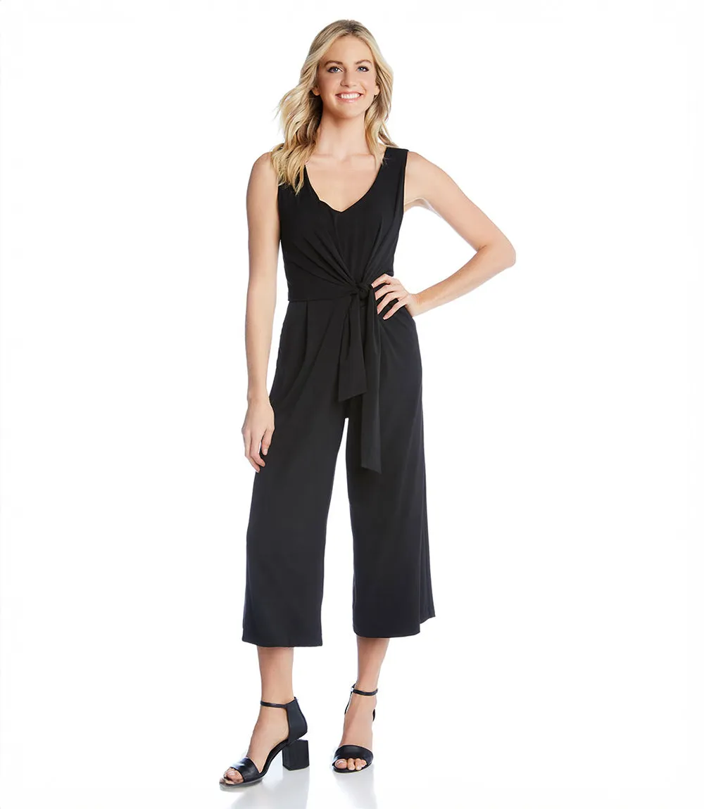 Petite Size Tie-Front Travel Jumpsuit