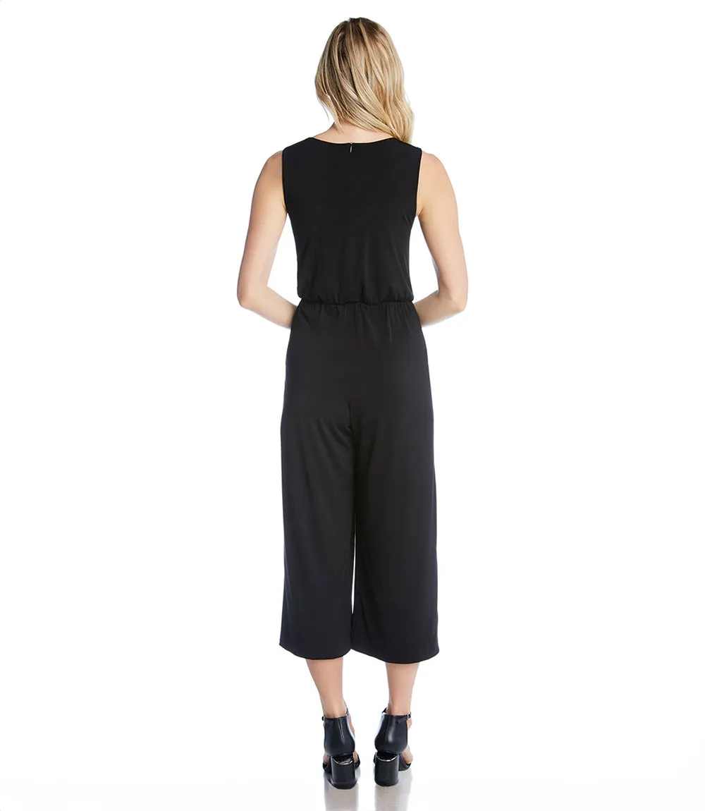 Petite Size Tie-Front Travel Jumpsuit