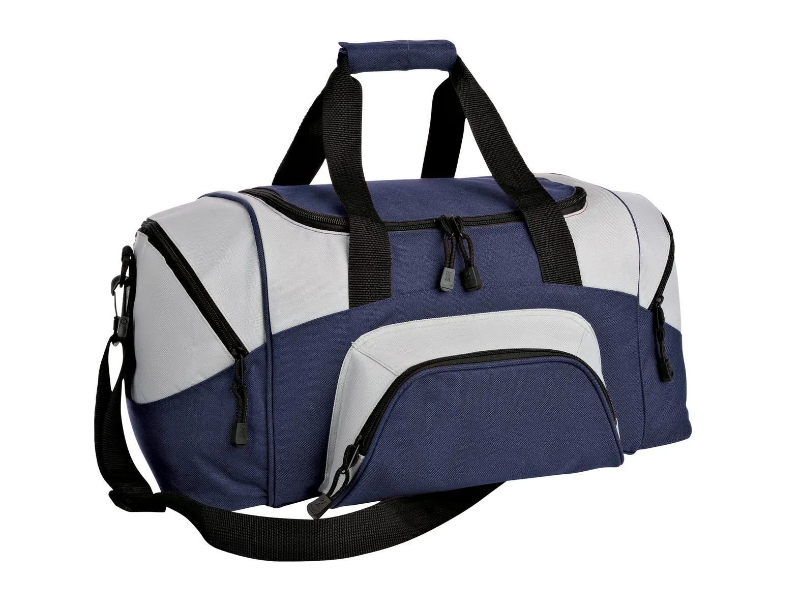 Port Authority - Small Colorblock Sport Duffel BG990S Navy/ Grey