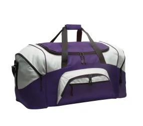 Port Authority - Standard Colorblock Sport Duffel BG99 Purple/Grey