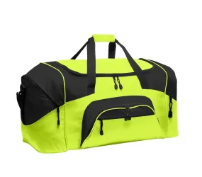 Port Authority - Standard Colorblock Sport Duffel BG99 Safety Yellow/Black