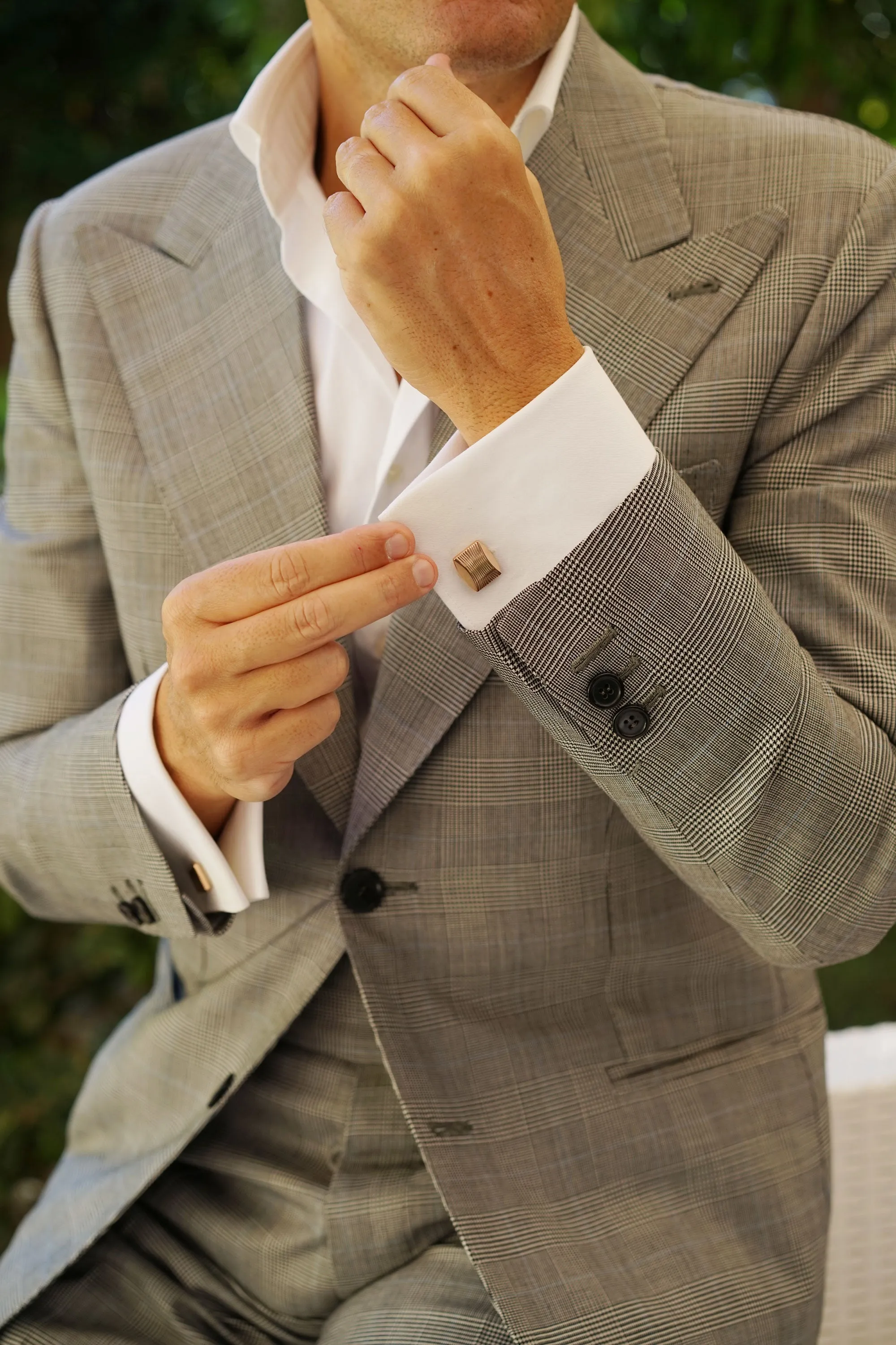 Queen Victoria Rose Gold Cufflinks