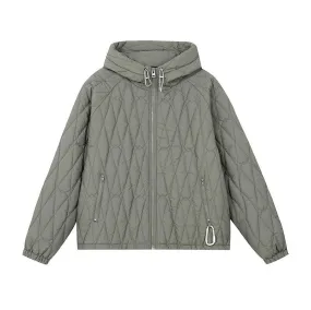 Quilted Textured Cleanfit Puffer Jacket