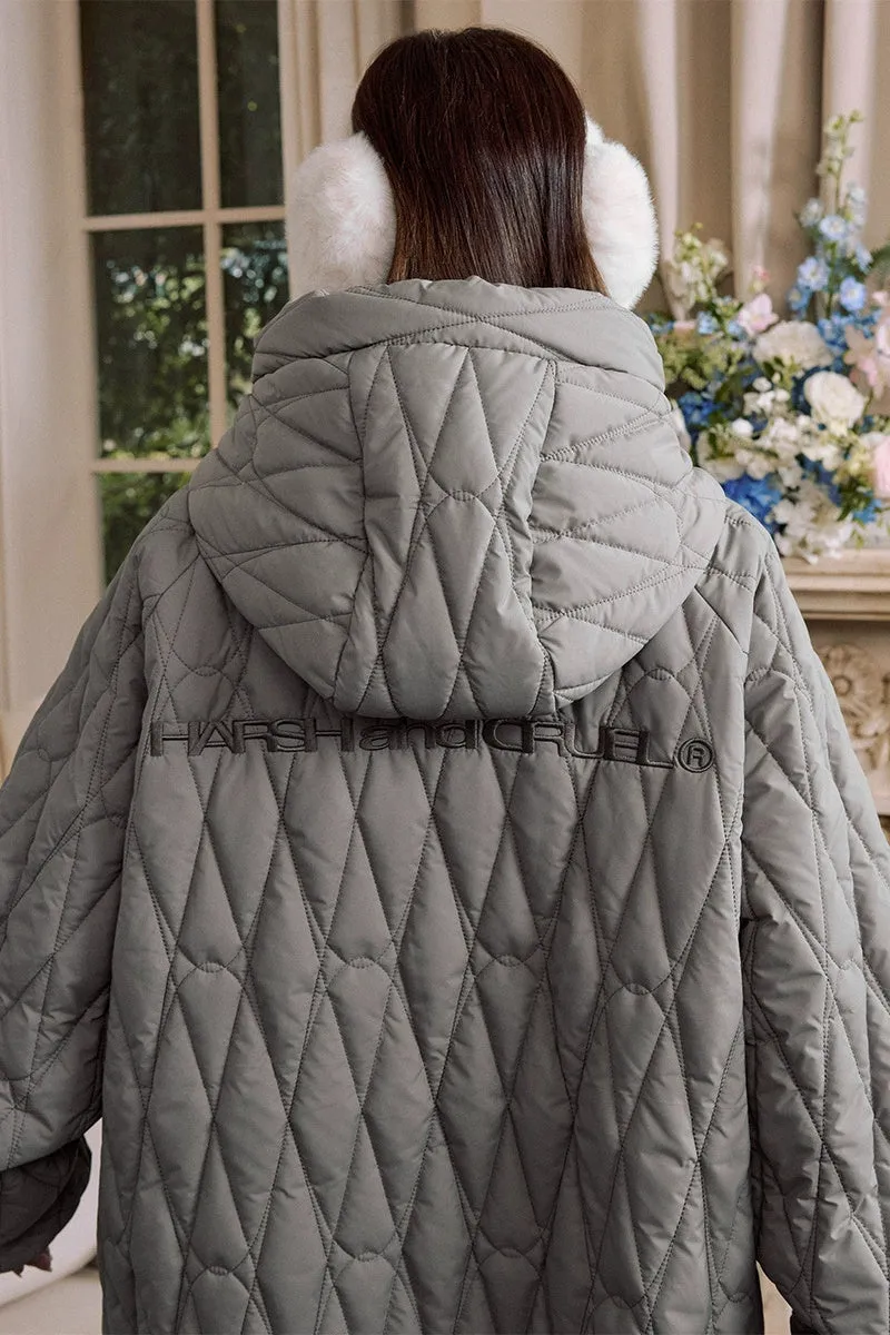 Quilted Textured Cleanfit Puffer Jacket