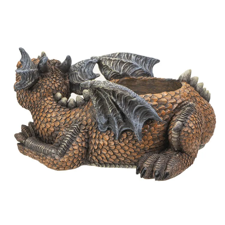 Relaxing Dragon Planter Pot