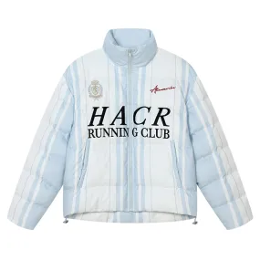 Retro Striped Football Club Puffer