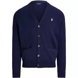 RLX Classic Fit Double Knit Cardigan Refined Navy - SS24